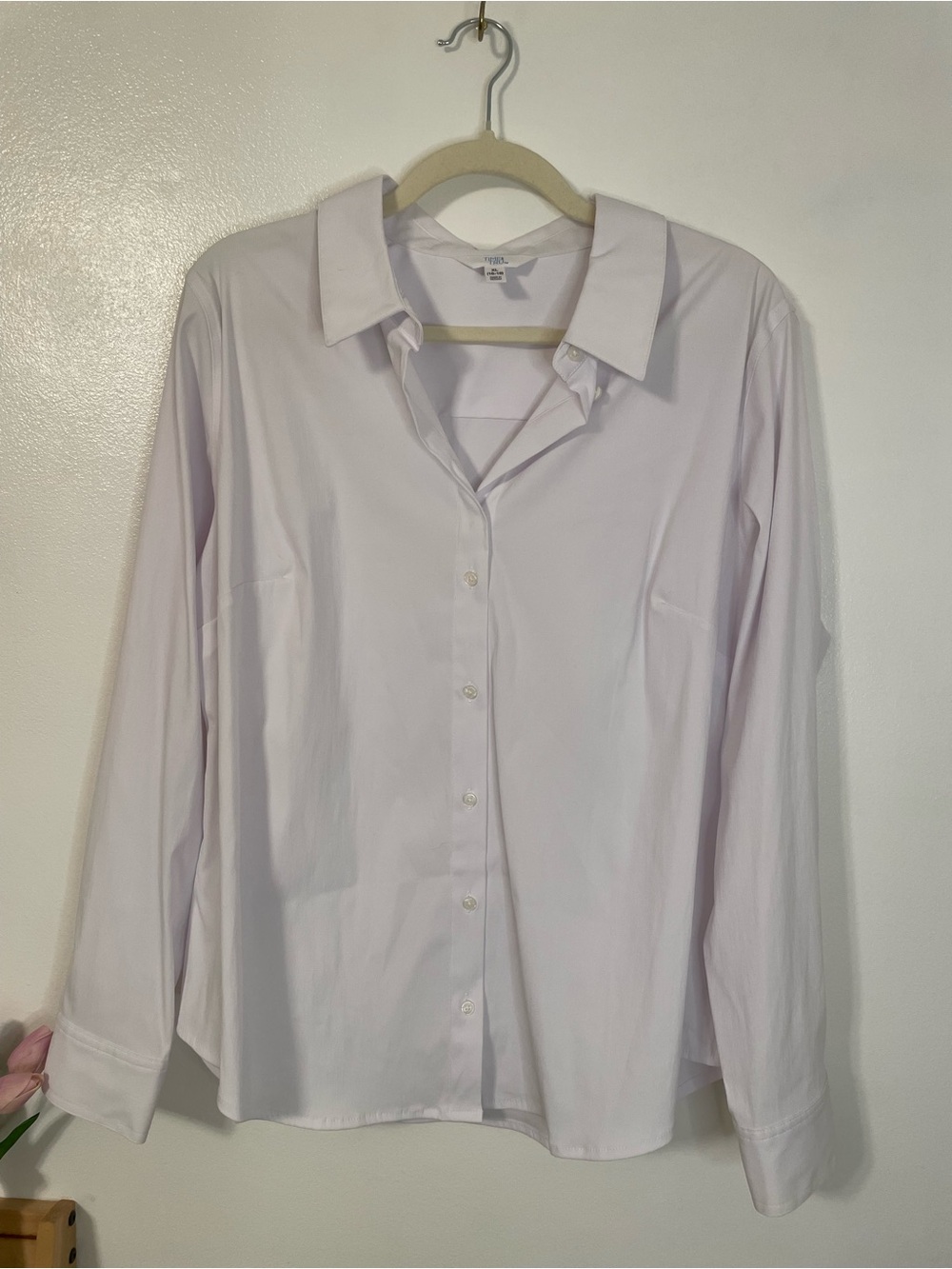 White crisp button up time and tru size xlarge